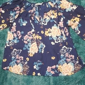 COPY - Liberty love 1xl 3/4 sleeves blouse sheer